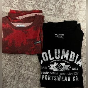 2 men’s XL Columbia short sleeve t shirts $7 each sold separately